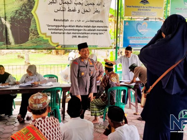 Kapolsek Gombong Sambangi Masjid Nurul Falaah, Jamaah Antusias Ikuti Cek Kesehatan Gratis