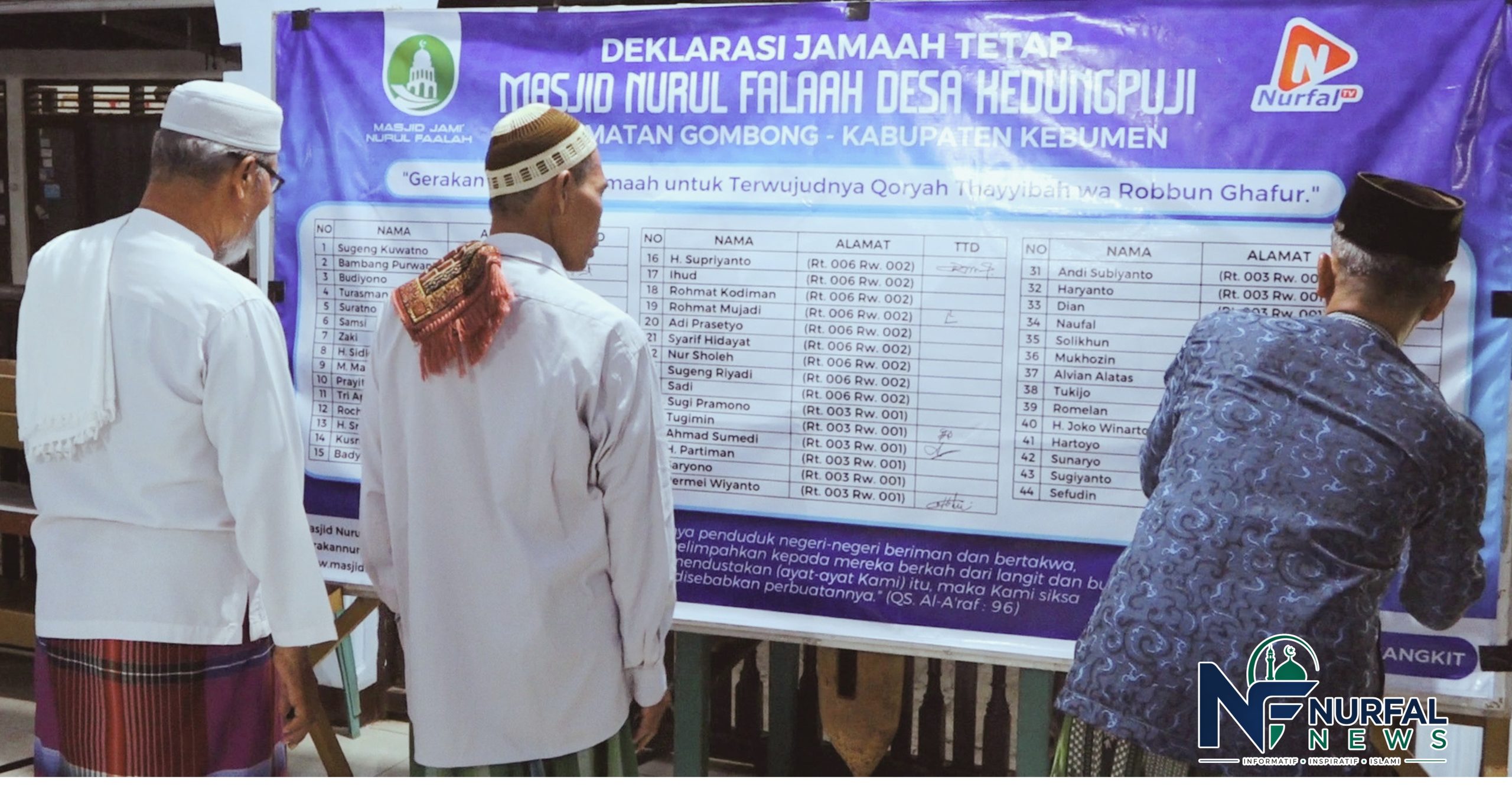 Heboh! Masjid Nurul Falaah Kedungpuji Gaungkan Gerakan Sholat Berjamaah demi Bangun Peradaban